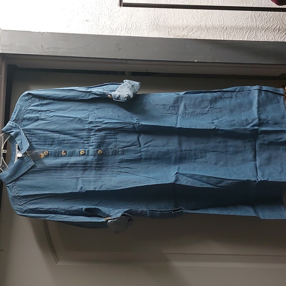 Denim Moves Dress Sz Lg